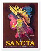 Sancta - Marvelous Liqueur from the Abbey of Faverney France - c. 1925 - Fine Art Prints & Posters