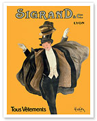 Sigrand & Co. - Men’s Clothing (Tous Vêtements) - c. 1920 - Fine Art Prints & Posters