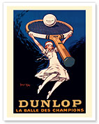Dunlop - The Tennis Ball of Champions (la Balle des Champions) - c. 1929 - Fine Art Prints & Posters
