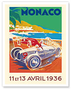 1936 Monaco Grand Prix - Fine Art Prints & Posters