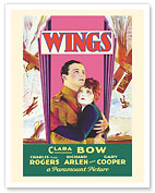 Wings - Starring Clara Bow and Gary Cooper - c. 1927 - Fine Art Prints & Posters