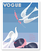Fashion Magazine - Feb 15, 1933 - Spring Millinery Accessories - Doves - Fine Art Prints & Posters