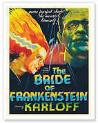 The Bride of Frankenstein - Starring Boris Karloff & Elsa Lanchester - c. 1935 - Fine Art Prints & Posters