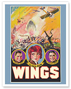 Wings - Starring Clara Bow Richard Arlen Buddy Rodgers Gary Cooper - c. 1927 - Fine Art Prints & Posters