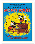 The Whoopee Party - Starring Mickey Mouse Minnie Mouse - c. 1932 - Fine Art Prints & Posters