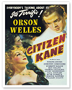 Citizen Kane - Starring Orson Welles Dorothy Comingore Joseph Cotton - c. 1941 - Fine Art Prints & Posters