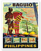 Visit Baguio Philippines - Orient’s Mountain Wonderland - c. 1960's - Fine Art Prints & Posters