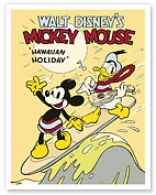 Hawaiian Holiday - Starring Mickey Mouse & Donald Duck - c. 1937 - Fine Art Prints & Posters