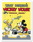 Magician Mickey - Starring Mickey Mouse & Donald Duck - c. 1937 - Fine Art Prints & Posters