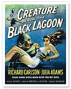 Creature From The Black Lagoon - Starring Julia Adams, Richard Carlson - c. 1954 - Fine Art Prints & Posters