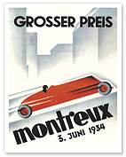 1934 Montreux Grand Prix (Grosser Preis) Switzerland - Fine Art Prints & Posters