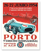 1954 Porto 5th Circuito International Portugal - Fine Art Prints & Posters