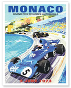 1973 Monaco Grand Prix - Elf Team Tyrrell 006 - Fine Art Prints & Posters