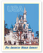 USA Disney World - Pan American World Airways - c. 1970 - Fine Art Prints & Posters