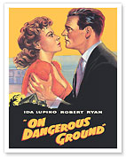 On Dangerous Ground - Starring Ida Lupino Robert Ryan - c. 1951 - Fine Art Prints & Posters