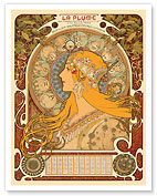 Zodiac (Zodiaque) Calendar - La Plume Magazine - c. 1896 - Fine Art Prints & Posters