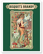 Cognac Bisquit’s Brandy - c. 1899 - Fine Art Prints & Posters