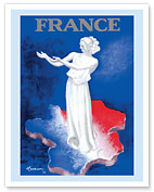 France - Statuary of Marianne - c. 1937 - Fine Art Prints & Posters