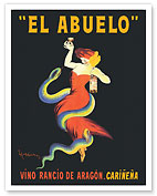 El Abuelo - Old Style Wine from Aragon, Spain (Vino Rancio de Aragón) - c. 1910's - Fine Art Prints & Posters