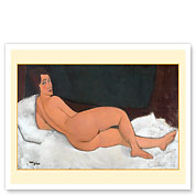 Reclining Nuda (On Left Side) - c. 1917 - Fine Art Prints & Posters