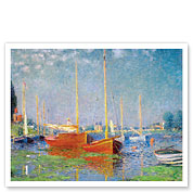 Red Boats at Argenteuil France - c. 1875 - Fine Art Prints & Posters