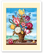 Bouquet of Flowers on a Ledge - c. 1619 - Fine Art Prints & Posters