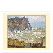 Stormy Sea in Étretat - c. 1883 - Fine Art Prints & Posters