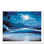Moonlight Tide, Hawaii - Fine Art Prints & Posters