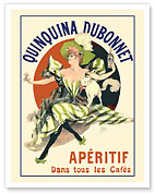 Quinquina Dubonnet - Aperitif in all Cafes - c. 1895 - Fine Art Prints & Posters