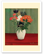 Bouquet of Flowers with China Asters and Tokyos - c. 1910 - Fine Art Prints & Posters