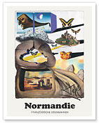 Normandy (Normandie) - French Railways (Französische Eisenbahnen) - c. 1969 - Giclée Art Prints & Posters