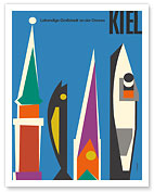 Kiel, Germany - Lively City on the Baltic Sea - c. 1950's - Fine Art Prints & Posters