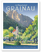 Grainau, Germany - Zugspitze Mountain, Germany’s Highest Peak - c. 1933 - Fine Art Prints & Posters