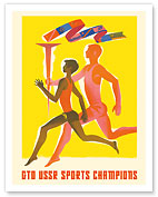 GTO USSR Sports Champions - Russian Physical Culture - c. 1973 - Fine Art Prints & Posters