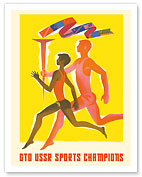 GTO USSR Sports Champions - Russian Physical Culture - c. 1973 - Fine Art Prints & Posters