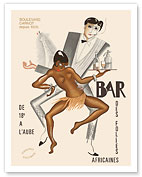 Bar Des Folies Africaines (African Bar) - Boulevard Carnot - Cannes, France - c. 1930 - Fine Art Prints & Posters