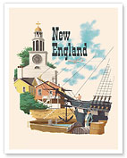 New England, United States - c. 1960's - Fine Art Prints & Posters