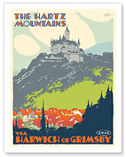 Hartz Mountains, Germany - via Harwich or Grimsby Railway (LNER) - c. 1930's - Giclée Art Prints & Posters