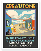 Greatstone Dunes, England - World’s Smallest Public Railway - c. 1930's - Giclée Art Prints & Posters
