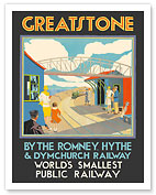 Greatstone Dunes, England - World’s Smallest Public Railway - c. 1930's - Fine Art Prints & Posters