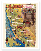 California - Wine Land of America - c. 1965 - Fine Art Prints & Posters