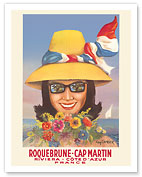 Roquebrune - Cap Martin, France - French Riviera (Côte d’Azur) - c. 1950 - Fine Art Prints & Posters