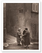 Gossiping - French Women - Bezannes, France - c. 1964 - Fine Art Prints & Posters