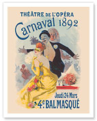 Paris Opera (Théâtre de L’Opéra) - Carnival Masquerade 1892 - Fine Art Prints & Posters