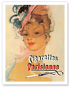 Parisienne - Swiss Brand Cigarettes - Fine Art Prints & Posters