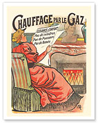 Gas Heating (Chauffage par le Gaz) - c. 1800's - Fine Art Prints & Posters