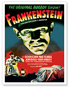 Frankenstein - The Man who Made a Monster - Starring Boris Karloff - c. 1931 - Fine Art Prints & Posters
