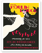 Moulin Rouge Paris - Dream Fantasy Festival with the 40 Doriss Girls - c. 1960's - Fine Art Prints & Posters