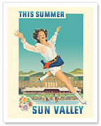 Sun Valley Resort, Idaho - Summer Ice Skating - c. 1941 - Fine Art Prints & Posters