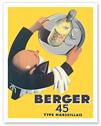 Berger Sec 45 - Type Marseillais French Liquor - c. 1935 - Fine Art Prints & Posters